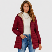 Leichter Damen-Steppmantel mit Teddyfutter