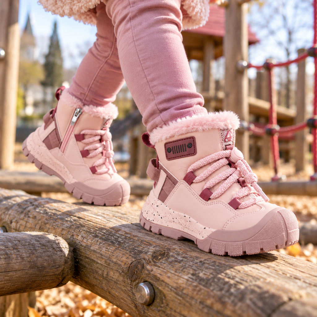 Warm gefütterte Winterschuhe für Kinder