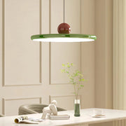 LED-Pendelleuchte in Scheibenform