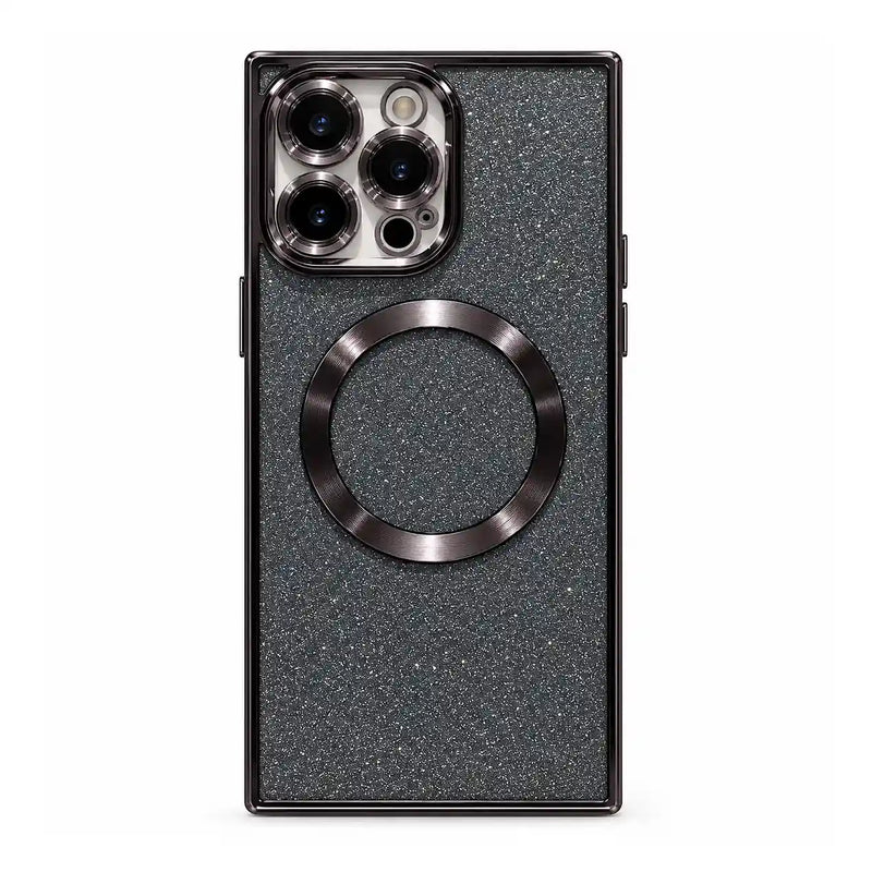 iPhone-Hülle mit strukturierter Rückseite, Magnetring und ausgespartem Kamerabereich