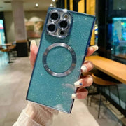 iPhone-Hülle mit strukturierter Rückseite, Magnetring und ausgespartem Kamerabereich