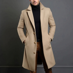 Langer Herren-Mantel im Slim Fit