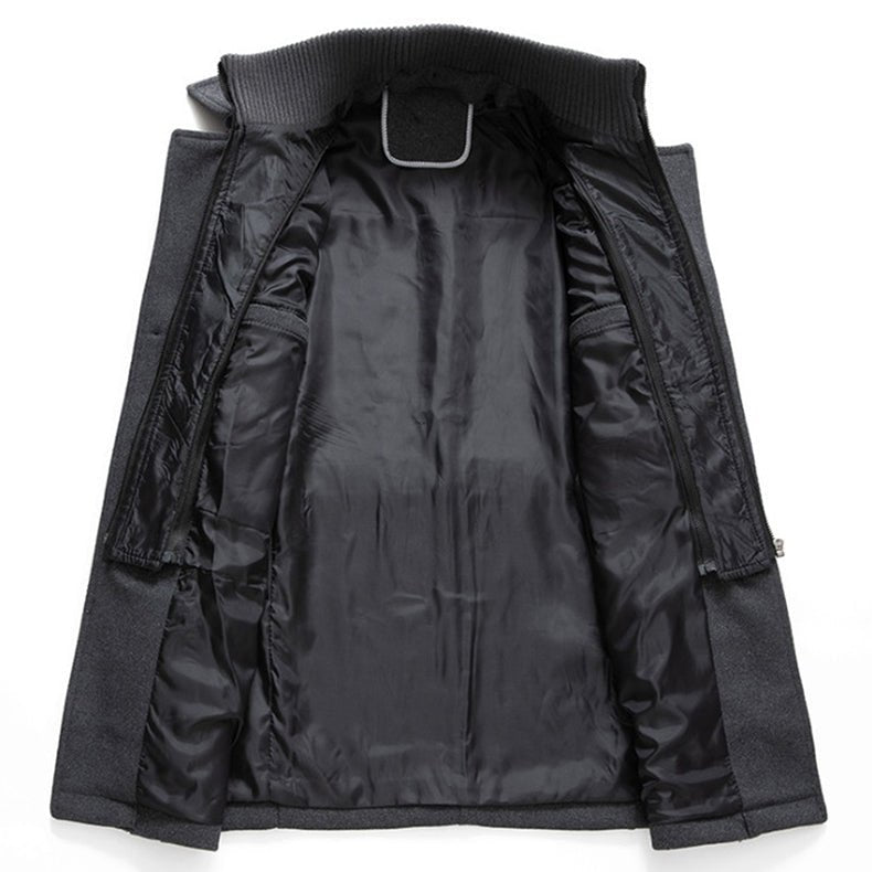 Eleganter Herren-Wintermantel im 2-in-1-Look