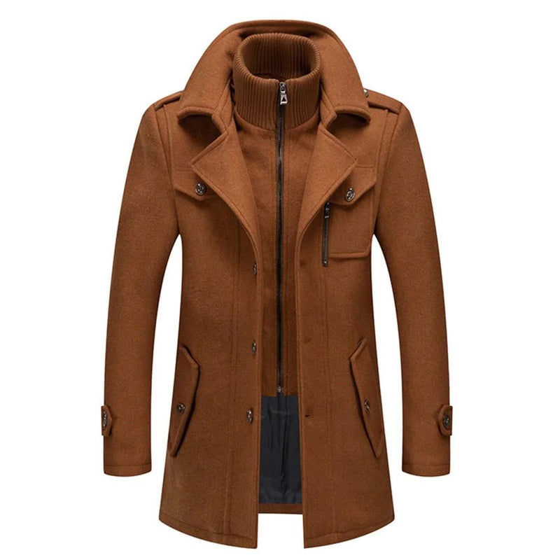 Eleganter Herren-Wintermantel im 2-in-1-Look