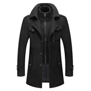 Eleganter Herren-Wintermantel im 2-in-1-Look