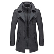 Eleganter Herren-Wintermantel im 2-in-1-Look