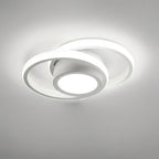 Moderne LED-Deckenleuchte im Doppelring-Design