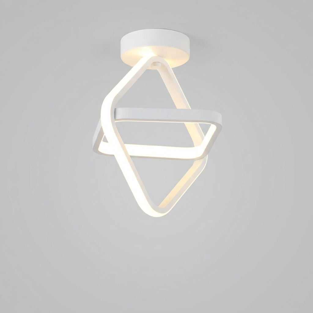 Moderne LED-Deckenleuchte im Doppelring-Design