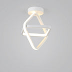 Moderne LED-Deckenleuchte im Doppelring-Design