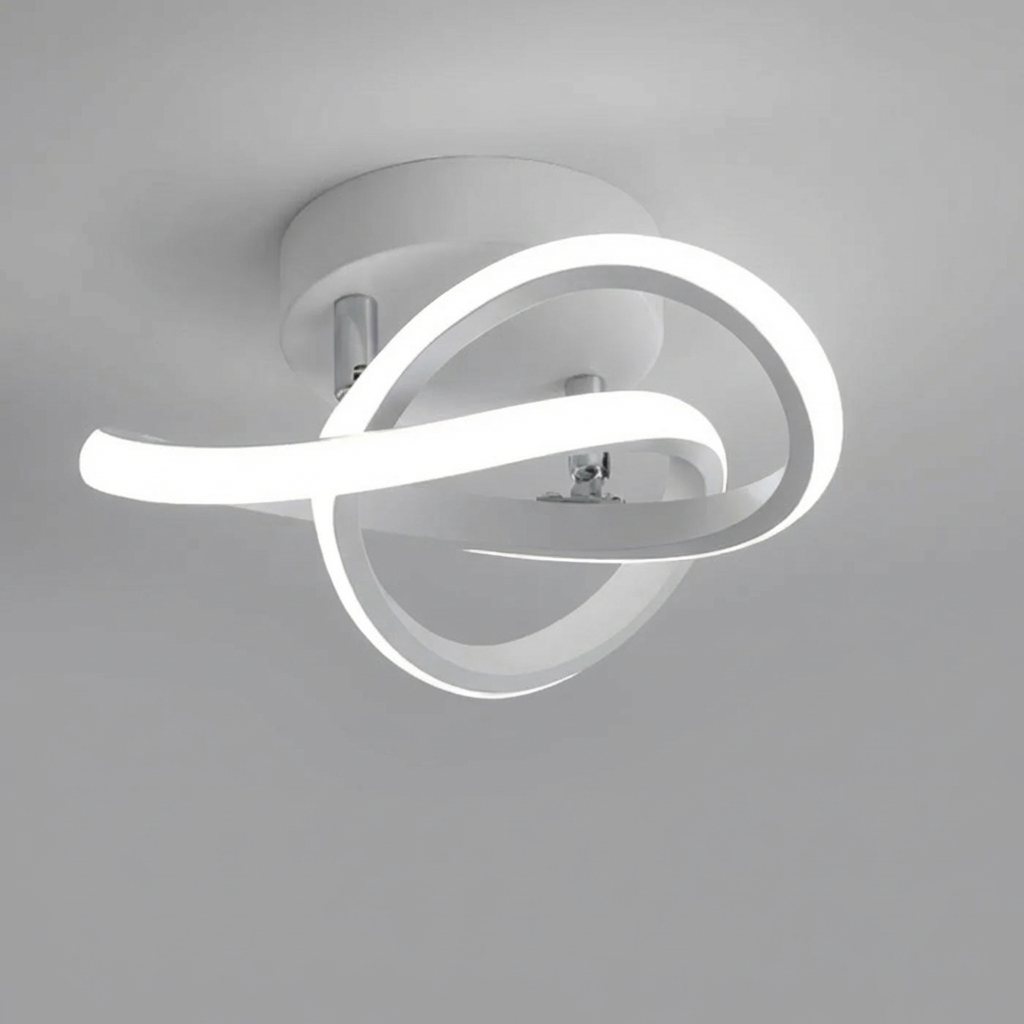 Moderne LED-Deckenleuchte im Doppelring-Design