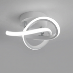Moderne LED-Deckenleuchte im Doppelring-Design