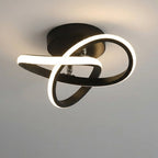 Moderne LED-Deckenleuchte im Doppelring-Design