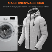 Beheizbare Steppjacke mit Kapuze