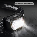 Helle LED-Stirnlampe mit Bewegungssensor