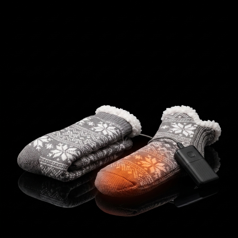 Beheizbare Fleecesocken mit Akku