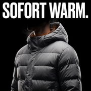 Beheizbare Steppjacke mit Kapuze