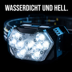 Helle LED-Stirnlampe mit Bewegungssensor