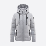 Beheizbare Steppjacke mit Kapuze