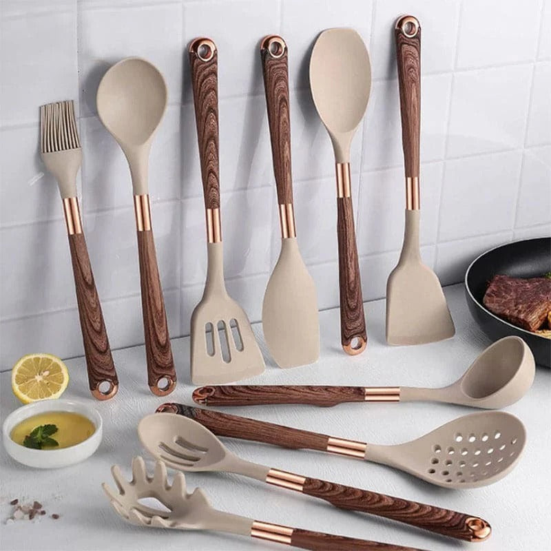 Küchenhelfer-Set aus Silikon
