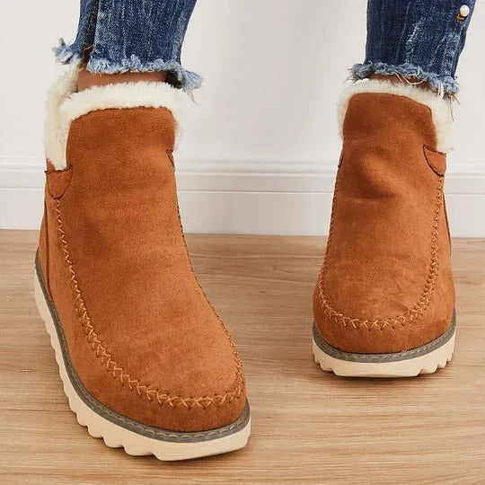 Warme Damen-Winterstiefeletten mit Fleecefutter