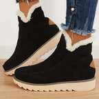 Warme Damen-Winterstiefeletten mit Fleecefutter
