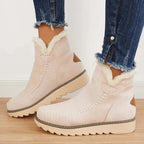 Warme Damen-Winterstiefeletten mit Fleecefutter