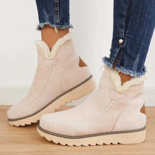 Warme Damen-Winterstiefeletten mit Fleecefutter