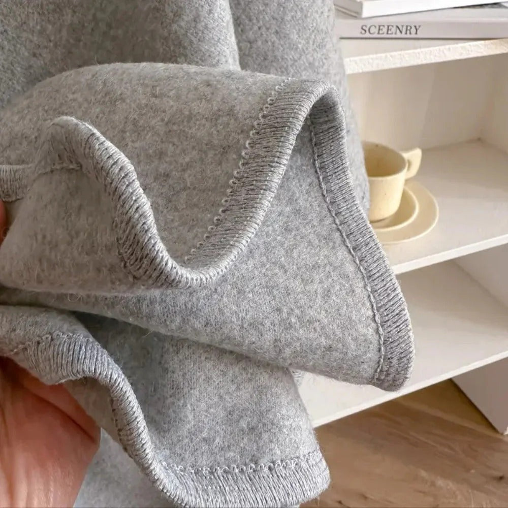 Poncho-Schal mit Schlaufe