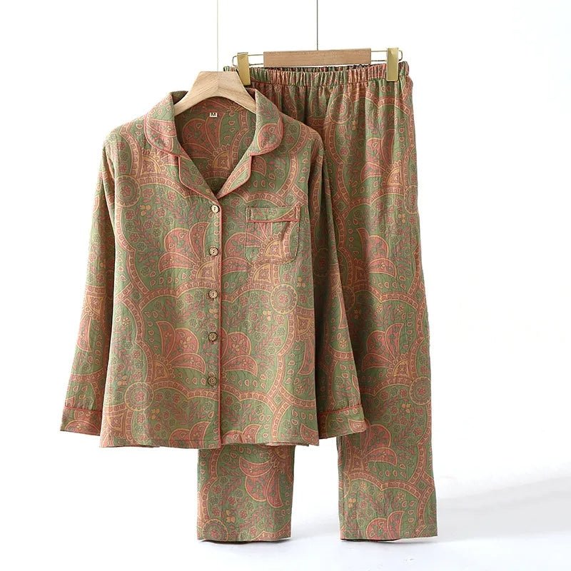 Damen-Pyjama mit Paisley-Muster
