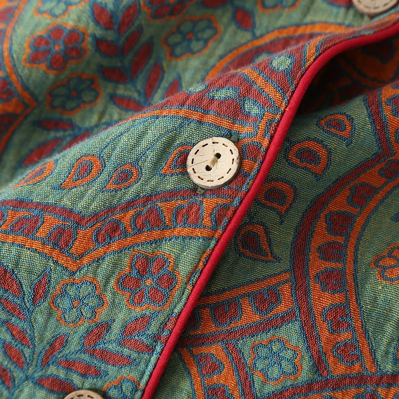 Damen-Pyjama mit Paisley-Muster