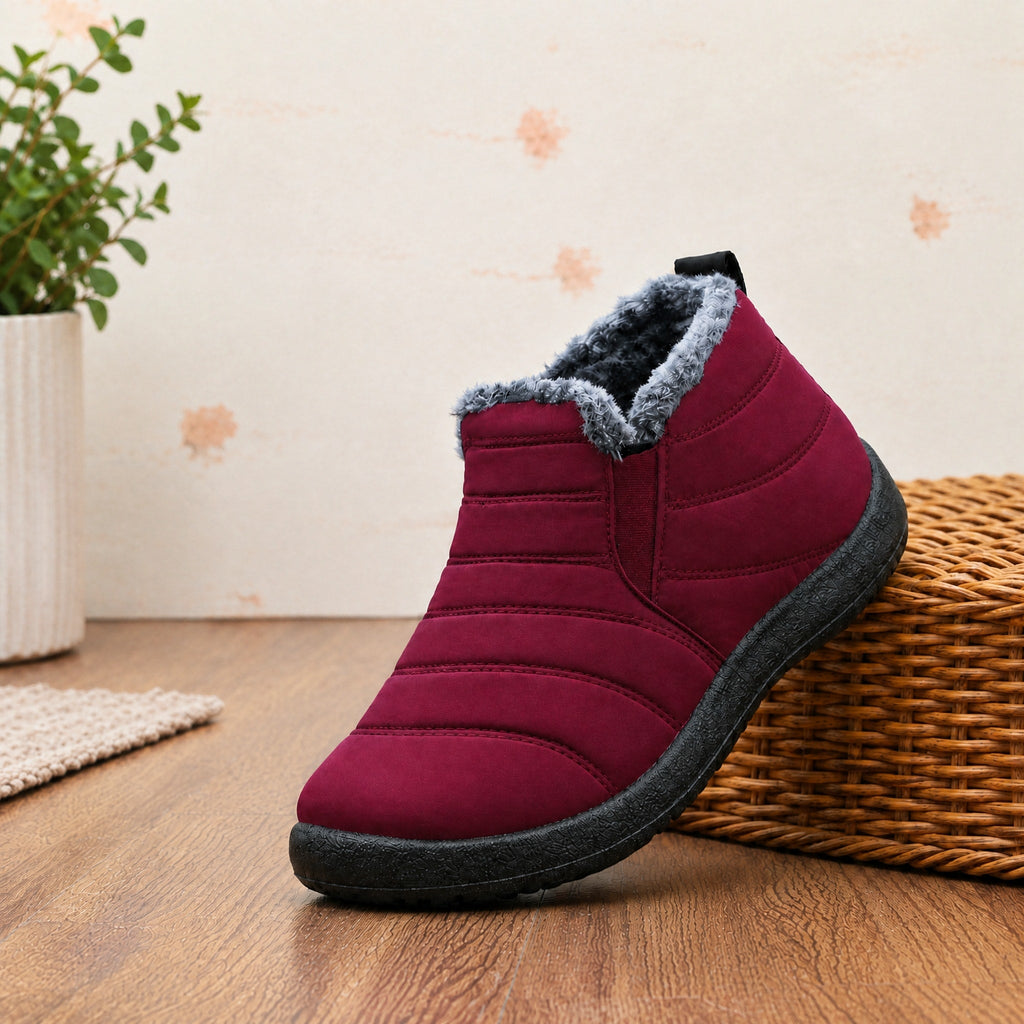 Warm gefütterte Herren-Winterboots zum Reinschlüpfen