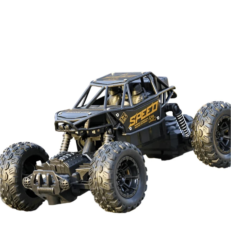 Detailliertes Geländewagen-Spielzeug mit groben Reifen und Überrollkäfig