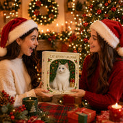 Katzen-Adventskalender mit 24 Ornamenten