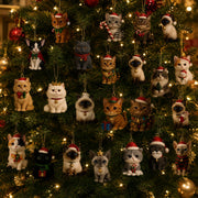 Katzen-Adventskalender mit 24 Ornamenten