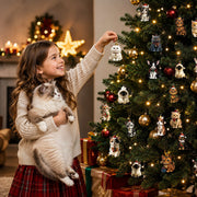 Katzen-Adventskalender mit 24 Ornamenten