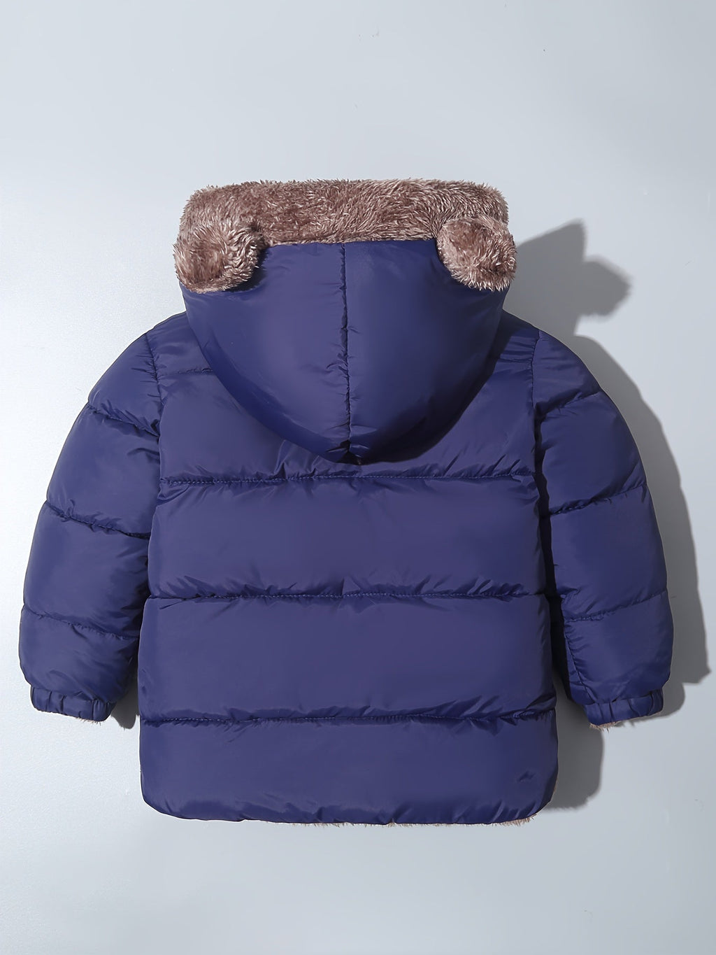 Gesteppte Kinder-Winterjacke mit Bärenohren
