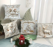 Weihnachtliche Kissenbezüge in 3D-Relief-Optik