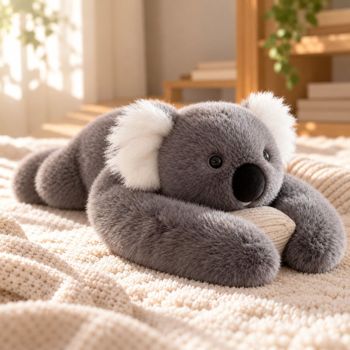 Großes Kuscheltier mit langen Armen zum Umarmen