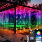 LED-Lichtervorhang mit App und Fernbedienung