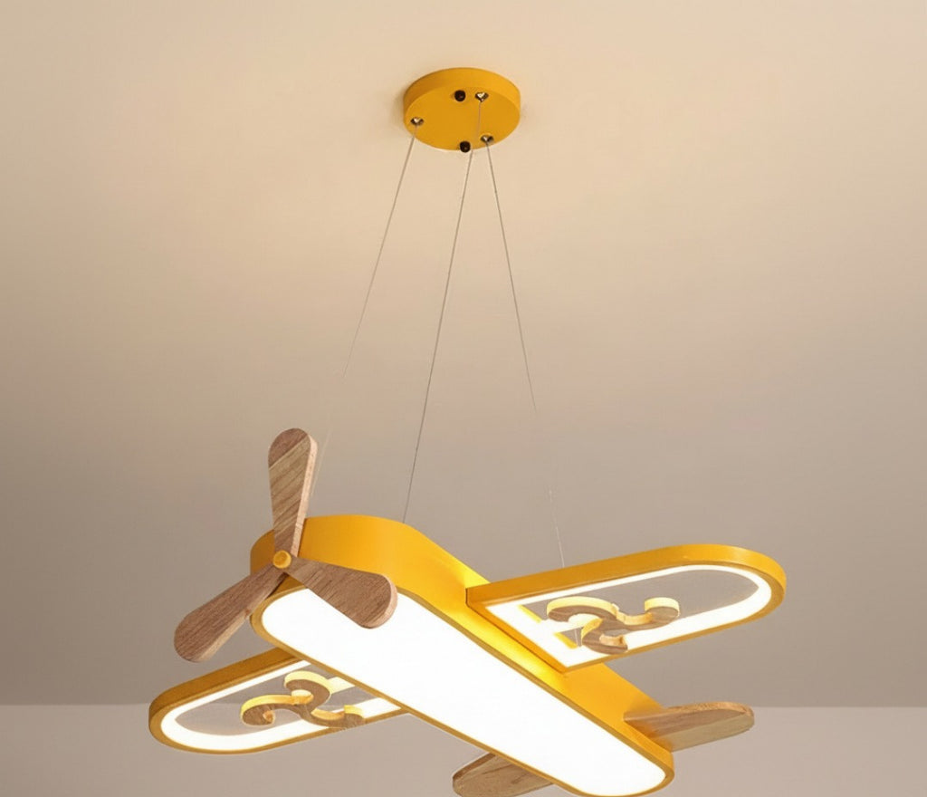 Dimmbare LED-Pendelleuchte im Flugzeug-Design für das Kinderzimmer