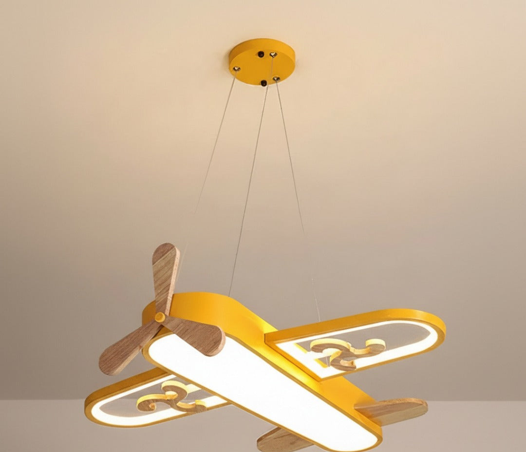 Dimmbare LED-Pendelleuchte im Flugzeug-Design für das Kinderzimmer