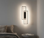 Geometrische LED-Wandleuchte mit 3 Lichtfarben