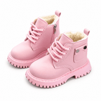 Gefütterte Kinder-Winterstiefel mit Reißverschluss