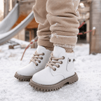 Gefütterte Kinder-Winterstiefel mit Reißverschluss