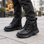 Gefütterte Kinder-Winterstiefel mit Reißverschluss