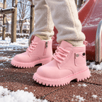 Gefütterte Kinder-Winterstiefel mit Reißverschluss