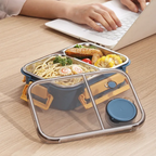 Lunchbox mit Edelstahl-Fächern und Warmhaltefunktion