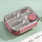 Lunchbox mit Edelstahl-Fächern und Warmhaltefunktion