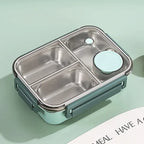 Lunchbox mit Edelstahl-Fächern und Warmhaltefunktion