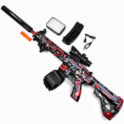 M416-Gelblaster mit Magazin, Gelkugeln, Schutzbrille und Zubehör